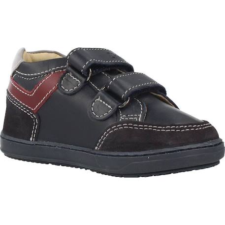 Botte bébé cuir garbo Bleu 800+Bordeaux 750 5 - vertbaudet enfant 