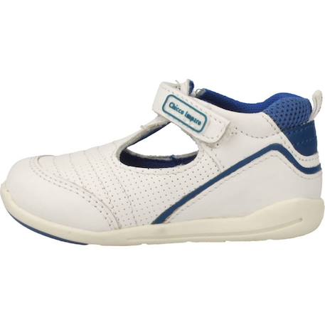 Sandale bébé cuir g6 Blanc 300+Bleu 800 2 - vertbaudet enfant 