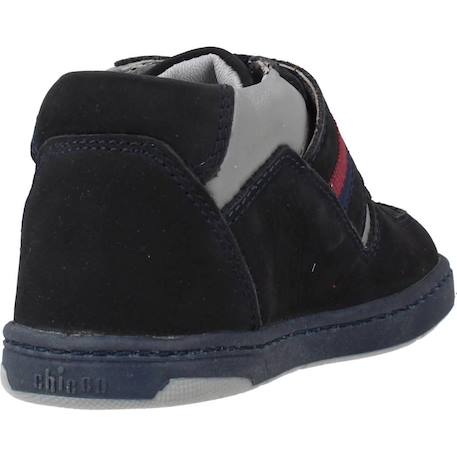 Botte bébé cuir grim Bleu 800+Brun clair 260 3 - vertbaudet enfant 