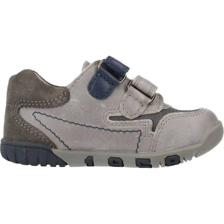 Basket bébé cuir Gris 950 1 - vertbaudet enfant 