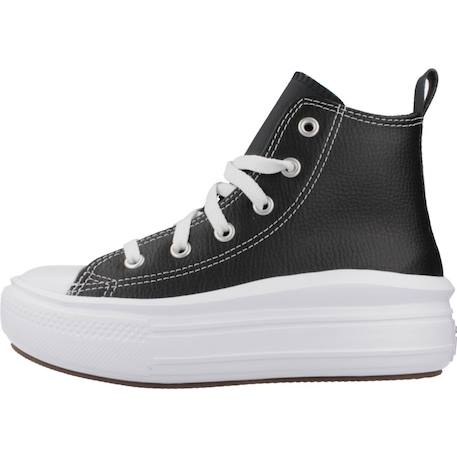 Baskets enfant garçon en cuir Noir+Noir black 2 - vertbaudet enfant 