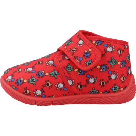 Chausson bébé textile tolom Rouge 720 2 - vertbaudet enfant 