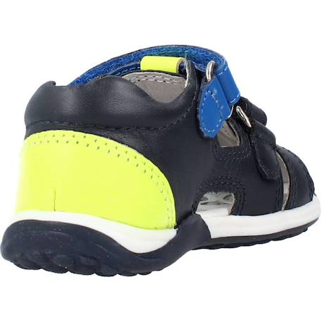 Sandale bébé cuir galileo Blanc 300+Bleu 800 9 - vertbaudet enfant 
