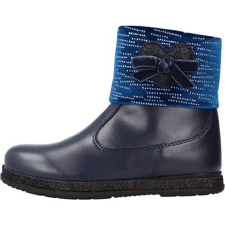 Botte enfant cuir camilla Bleu 2 - vertbaudet enfant 