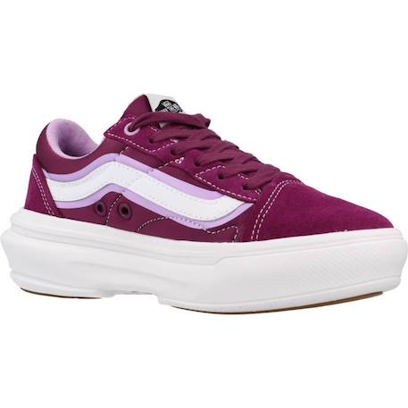 Baskets enfant fille en textile Violet et blanc 5 - vertbaudet enfant 