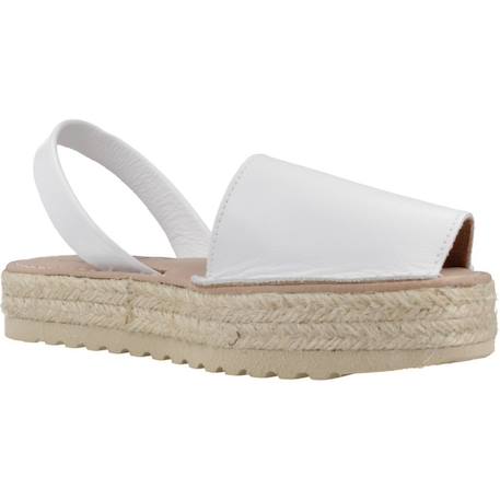 Sandale enfant cuir s irene Beige+Blanc+Vert jade 11 - vertbaudet enfant 