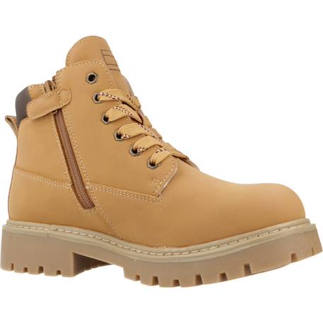 Bottes enfant garçon Brun clair ochre+Brun ocre 11 - vertbaudet enfant 