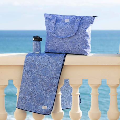 Sac de plage famille anti-sable grand format summer Blanc+Bleu+Vert+Vert eucalyptus 10 - vertbaudet enfant 