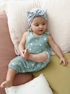 Combinaison bébé naissance en gaze de coton  - vertbaudet enfant