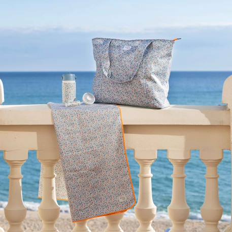Sac de plage famille anti-sable grand format summer Blanc+Bleu+Vert+Vert eucalyptus 4 - vertbaudet enfant 