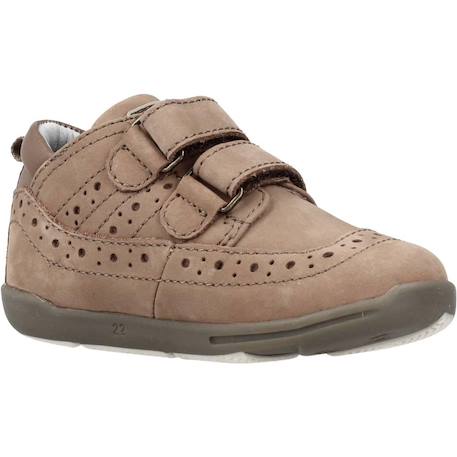 Derby bébé cuir gival Bleu 800+Marron 590 11 - vertbaudet enfant 