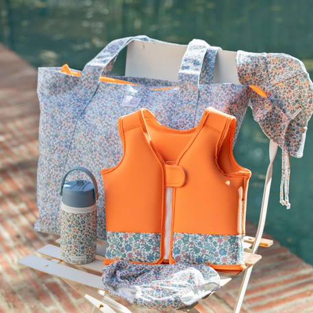 Sac de plage famille anti-sable grand format summer Blanc+Bleu+Vert+Vert eucalyptus 6 - vertbaudet enfant 