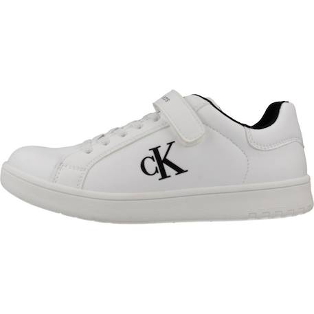 Basket enfant synthétique sneaker bassa lacci velcr Blanc 2 - vertbaudet enfant 