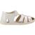 Sandale bébé cuir squisti de g Blanc 1 - vertbaudet enfant 