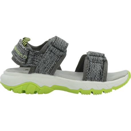 Sandale enfant textile textile Gris grey 1 - vertbaudet enfant 