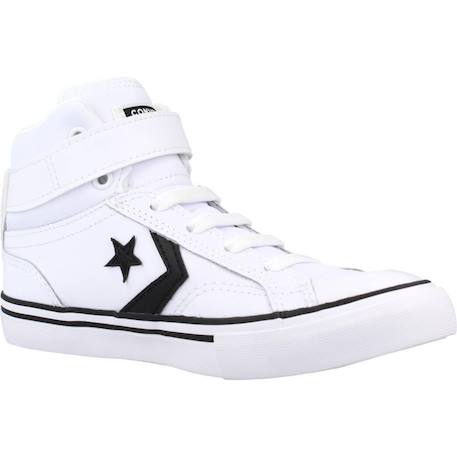 Baskets enfant garçon en cuir Blanc et noir 5 - vertbaudet enfant 