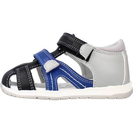 Sandale bébé textile gabriel Bleu 800+Noir 040 8 - vertbaudet enfant 