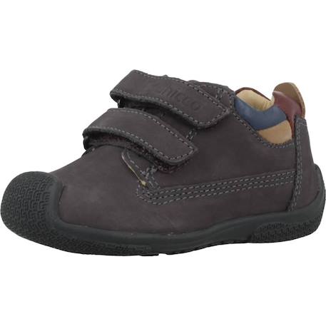 Derby bébé cuir geremy Bleu 800+Marron 440 4 - vertbaudet enfant 