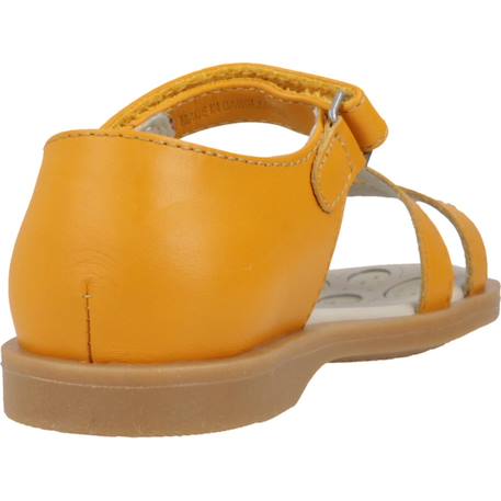 Sandale bébé cuir cloanne Bleu 650+Orange 260 9 - vertbaudet enfant 