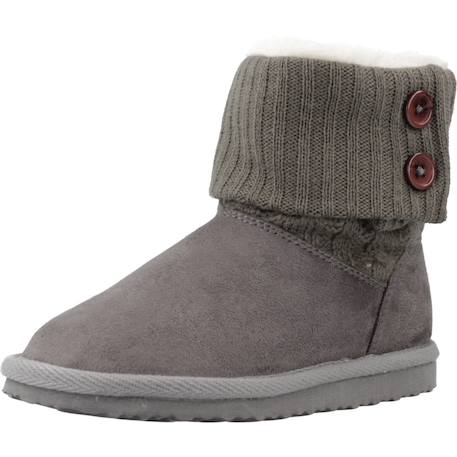 Botte bébé textile charmy Gris+Marron 4 - vertbaudet enfant 