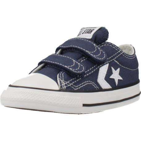 Baskets bébé garçon en textile Bleu marine 4 - vertbaudet enfant 