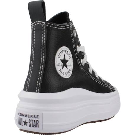 Baskets enfant garçon en cuir Noir+Noir black 3 - vertbaudet enfant 
