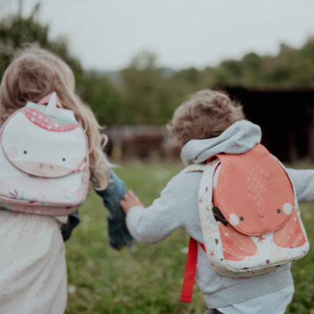 Sac à dos maternelle et crèche animaux Beige+Bleu+Rouge+Vert 17 - vertbaudet enfant 