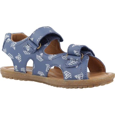Sandale enfant cuir sky Bleu 5 - vertbaudet enfant 