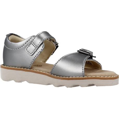 Sandale bébé cuir cuir crown bloom t Argent silver 5 - vertbaudet enfant 