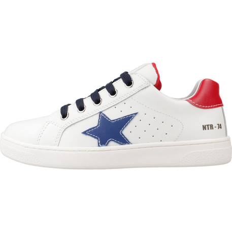 Basket enfant cuir pinn zip Blanc 2 - vertbaudet enfant 