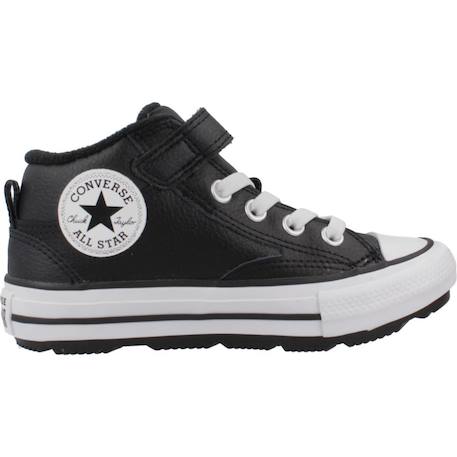 Baskets enfant garçon en cuir Noir 1 - vertbaudet enfant 