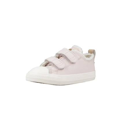 Baskets bébé fille en cuir Rose naturel 4 - vertbaudet enfant 