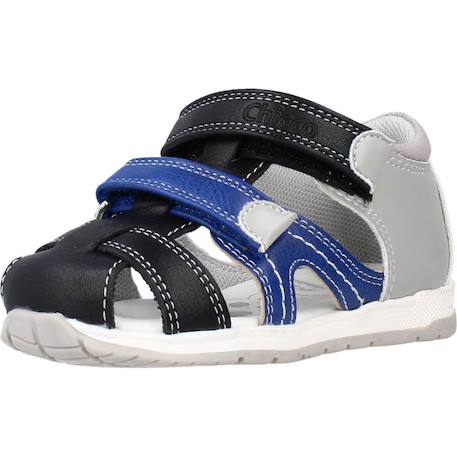 Sandale bébé textile gabriel Bleu 800+Noir 040 10 - vertbaudet enfant 