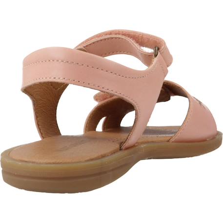 Sandale enfant cuir soyala Rose arancio 3 - vertbaudet enfant 