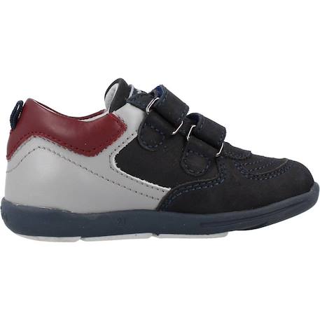 Derby bébé cuir graf Bleu 800+Marron 590 1 - vertbaudet enfant 