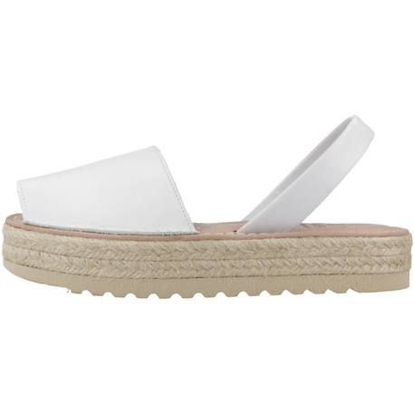 Sandale enfant cuir s irene Beige+Blanc+Vert jade 8 - vertbaudet enfant 