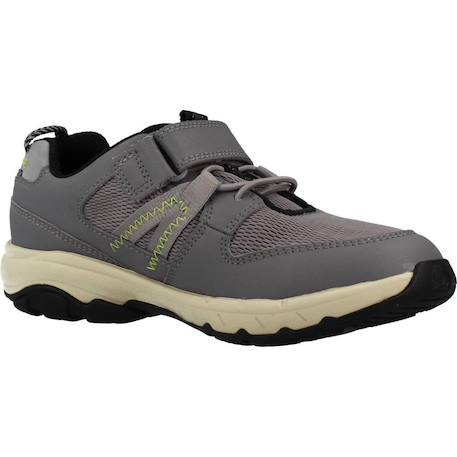 Basket enfant cuir cuir rock trek k Gris grey 5 - vertbaudet enfant 
