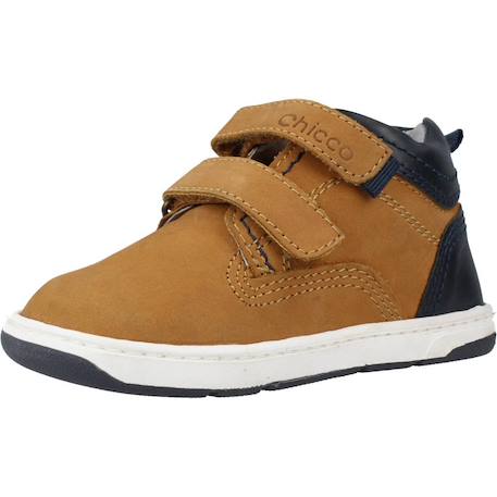 Botte bébé cuir Bleu 800+Marron 260 10 - vertbaudet enfant 