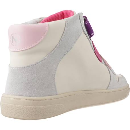 Basket enfant cuir theral high Blanc 3 - vertbaudet enfant 