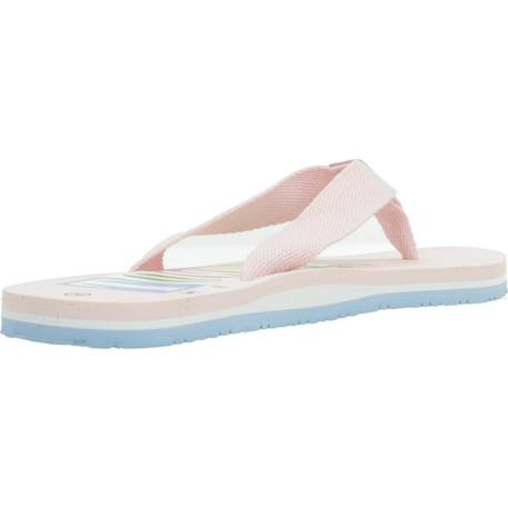 Sandale enfant textile logo flip plop Rose 3 - vertbaudet enfant 