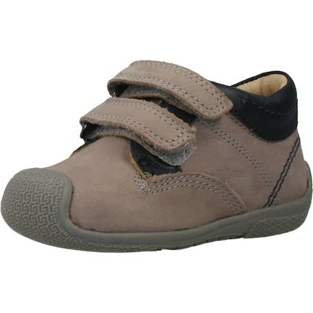Botte bébé cuir gregorino Bleu 800+Brun clair 950+Marron 260 10 - vertbaudet enfant 