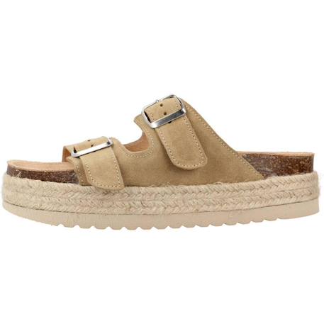 Sandale enfant cuir s eva Beige+Blanc+Gris methanol+Rose antique 2 - vertbaudet enfant 