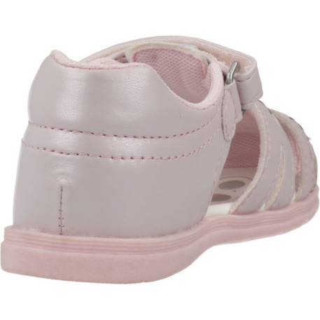 Sandale bébé synthétique giova Blanc 300+Rose 100 9 - vertbaudet enfant 