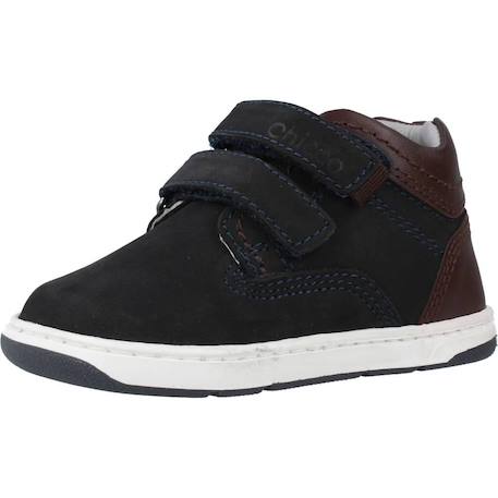 Botte bébé cuir Bleu 800+Marron 260 4 - vertbaudet enfant 