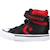Baskets bébé garçon en textile Noir et rouge 2 - vertbaudet enfant 