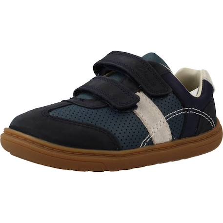 Basket bébé cuir cuir flash metra t Bleu navy 4 - vertbaudet enfant 