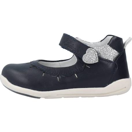 Derby bébé cuir golinda Bleu 800 2 - vertbaudet enfant 