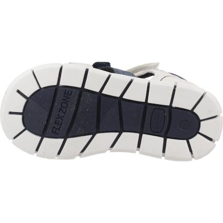 Sandale bébé synthétique fiodor Blanc 300+Bleu 860 6 - vertbaudet enfant 