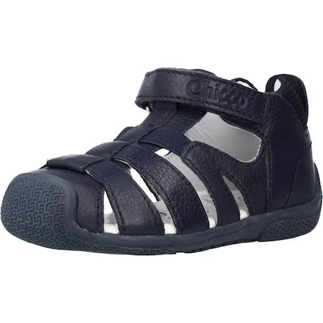 Sandale bébé cuir ground Bleu 800 4 - vertbaudet enfant 