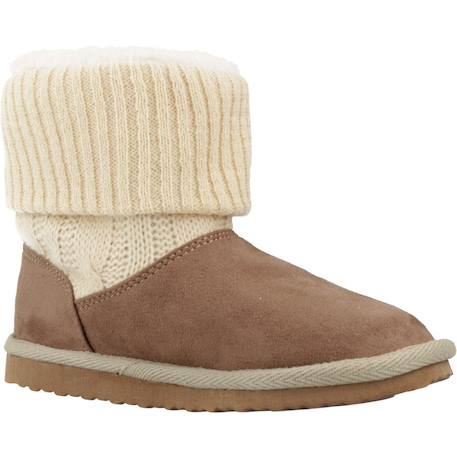 Botte bébé textile charmy Gris+Marron 11 - vertbaudet enfant 